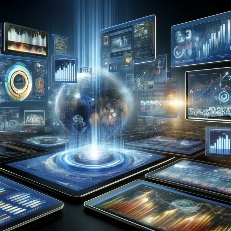 DALL·E 2024 04 08 10.48.06 An image depicting various strategies for tracking marketing performance with a focus on results oriented marketing. Visualize a dashboard displaying webp 75